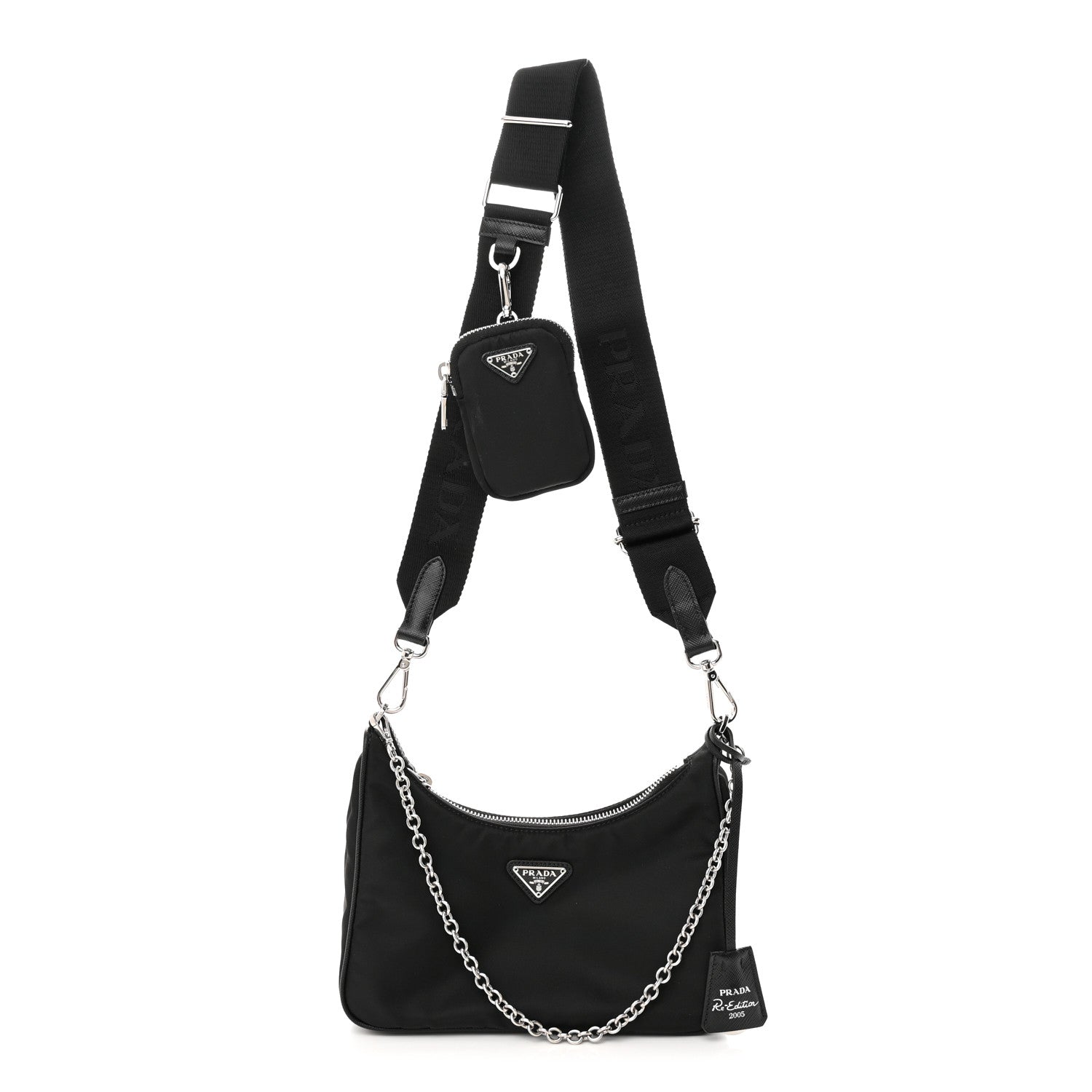 Prada Nylon Re-Edition 2005 Shoulder Bag Black 1 of 12