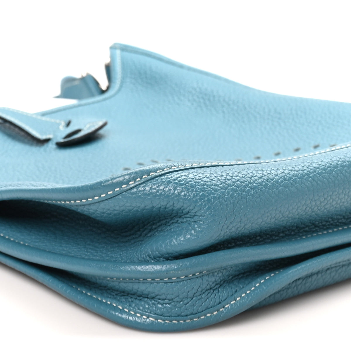 Hermes Taurillon Clemence Evelyne III PM Blue Jean 9 of 10