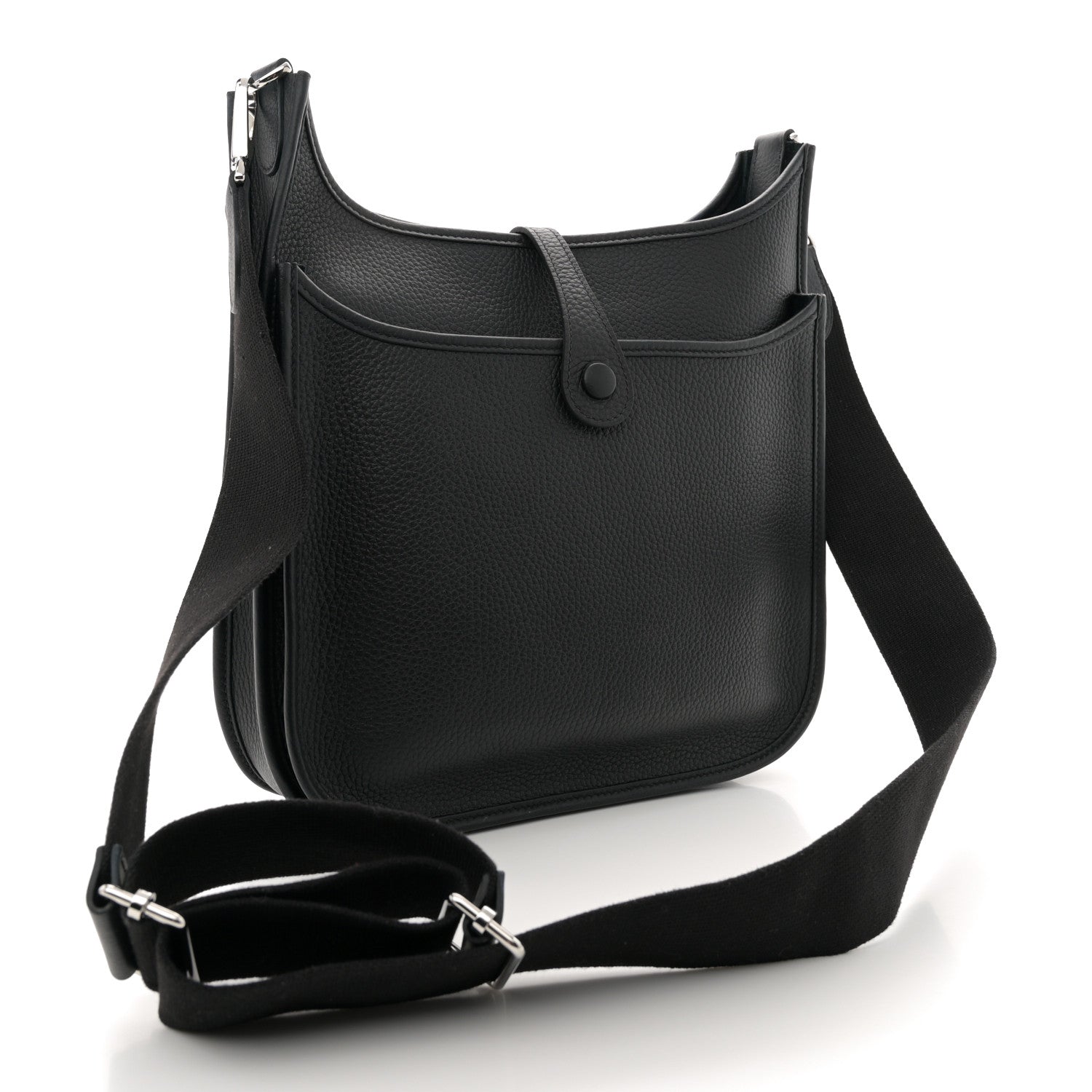 Hermes Taurillon Clemence EVELYNE III PM  Black 3 of 12