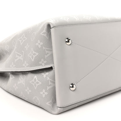 Louis Vuitton Reverse Mahina Carmel Hobo Gris Souris Gray 8 of 9