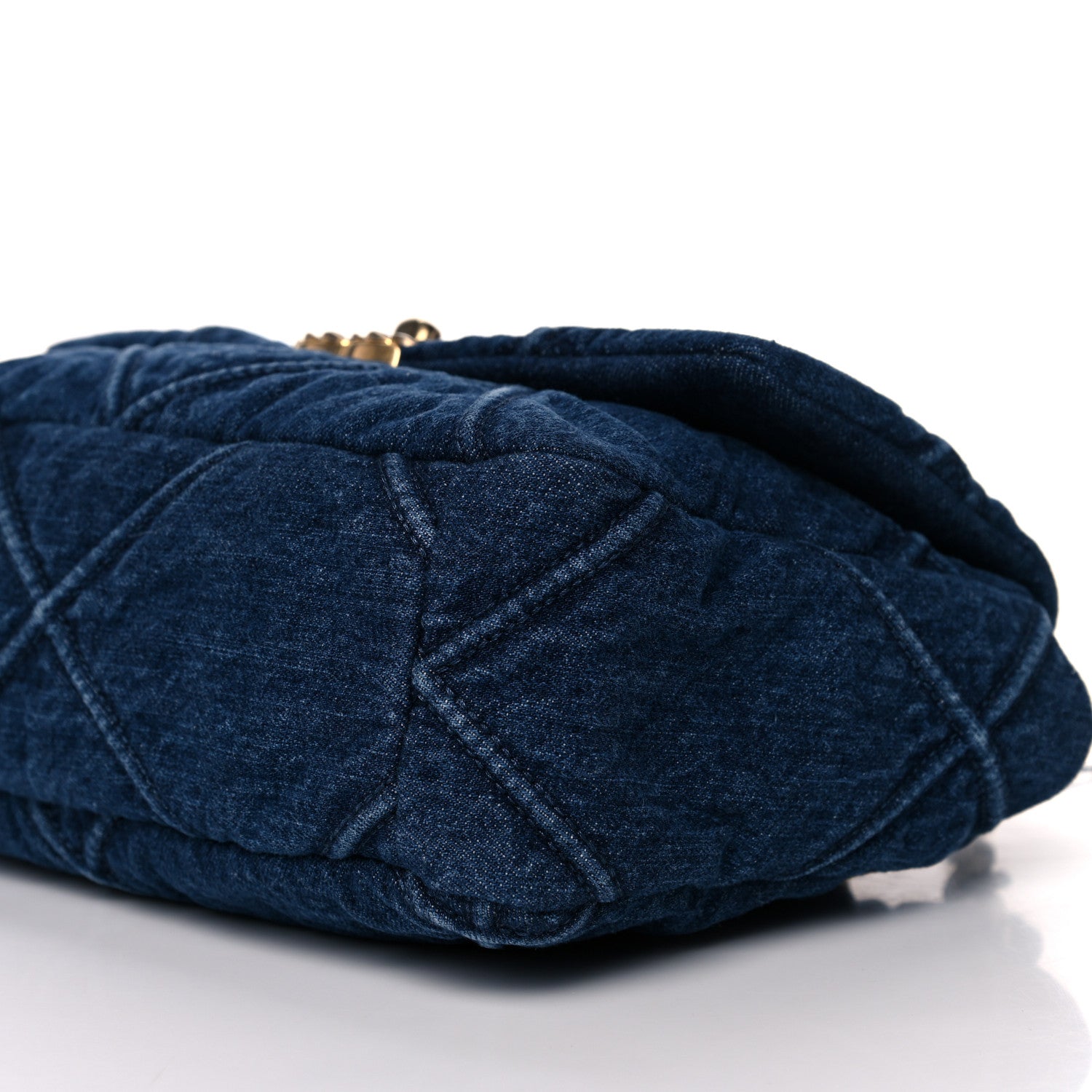 Chanel Denim Quilted Medium Chanel 19 Flap Blue 9 of 10