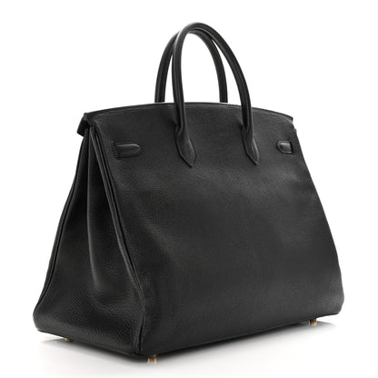 Hermes Chevre De Coromandel Birkin 40 Black 3 of 15