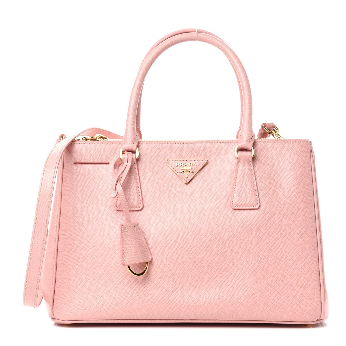 Saffiano Small Galleria Double Zip Tote Orchidea