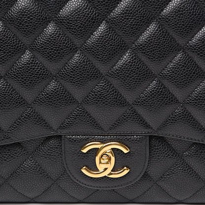 Chanel Caviar Quilted Maxi Double Flap Black 7 of 15