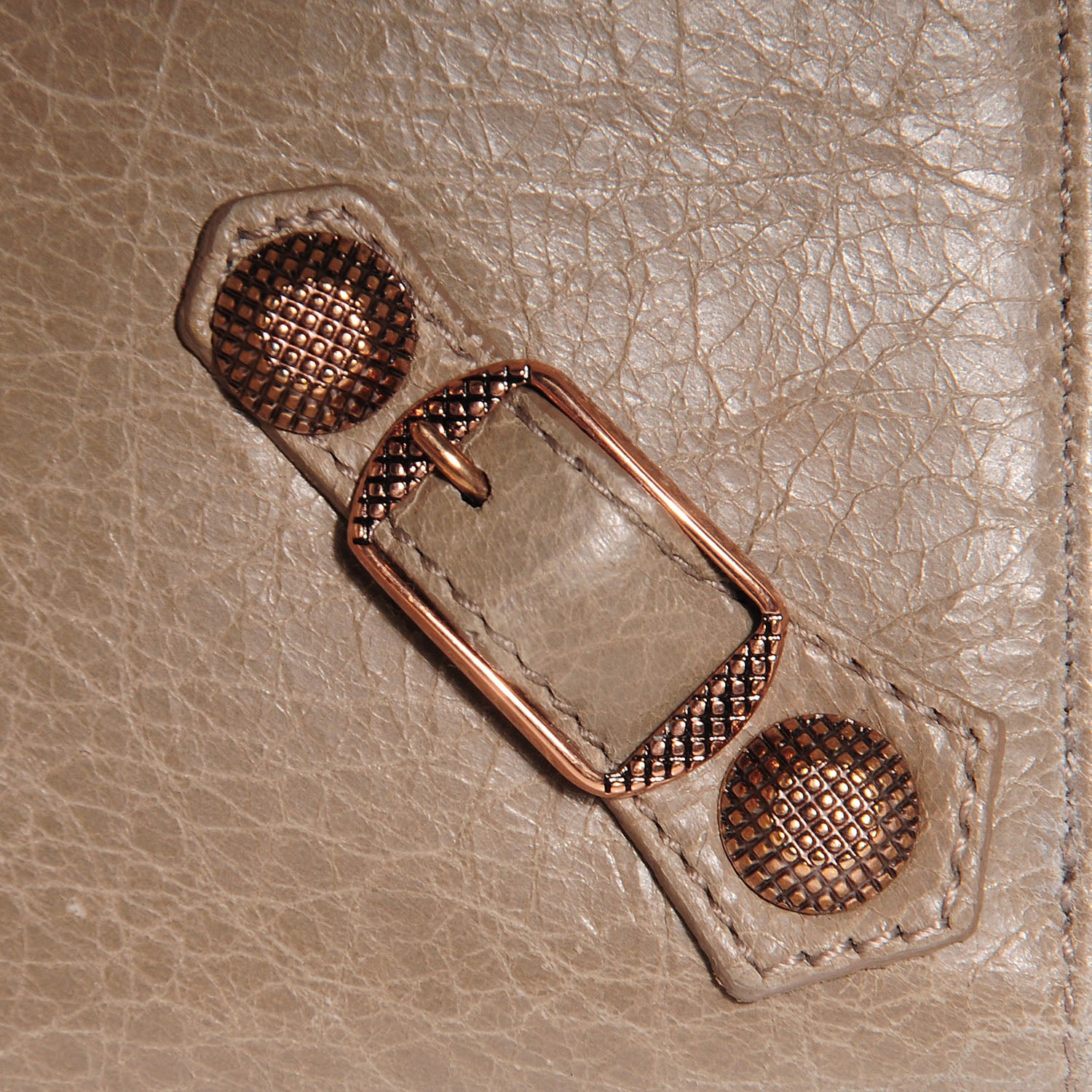 Balenciaga Agneau Giant 12 Rose Gold Hardware Money Wallet Papyrus 6 of 10