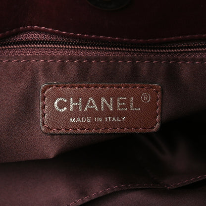 Chanel Lambskin Quilted Chanel 3 Maxi Tote Burgundy 6 of 12