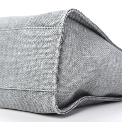 Chanel Woven Straw Raffia Medium Deauville Tote Grey 7 of 10