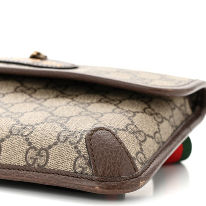 Gucci GG Supreme Monogram Neo Vintage Web Belt Bag Brown 10 of 12