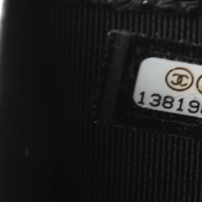 Chanel Caviar Quilted Yen Wallet Black 7 of 10