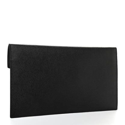 Saint Laurent Grain De Poudre Uptown Pouch Black 3 of 7