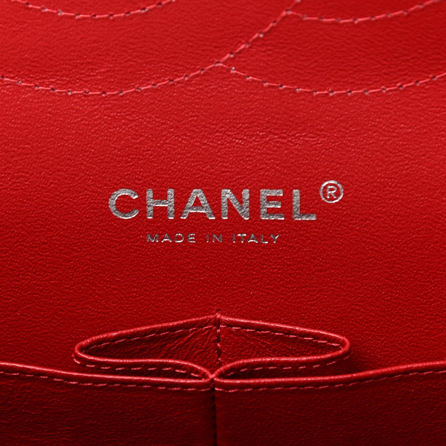 Caviar Quilted Jumbo Double Flap Red