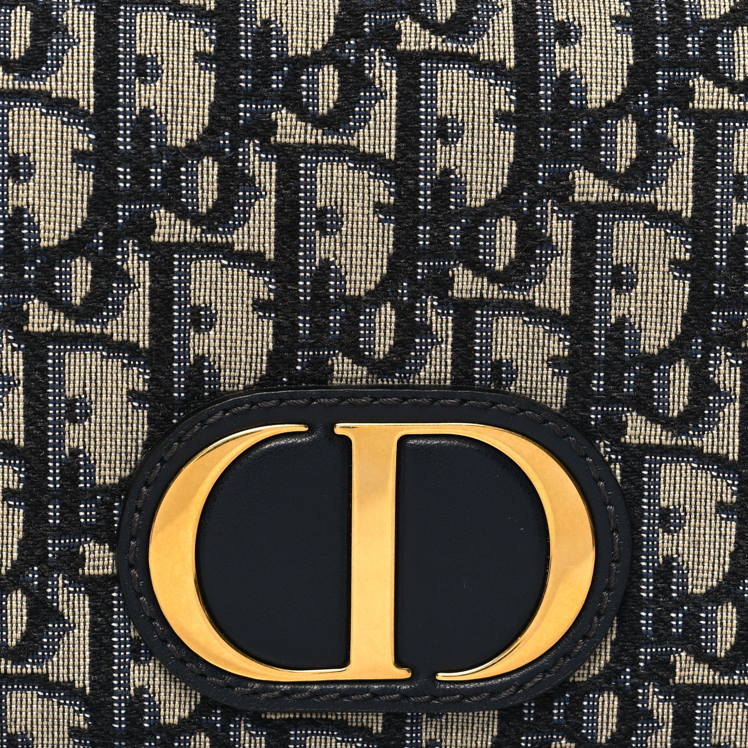 Christian Dior Oblique Montaigne 2-In-1 Pouch Blue 7 of 10