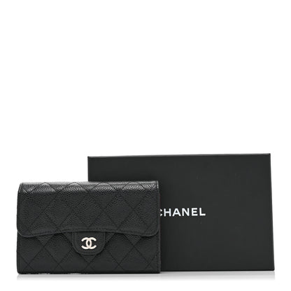 Chanel Caviar Quilted Medium Flap Wallet Black 13 of 13