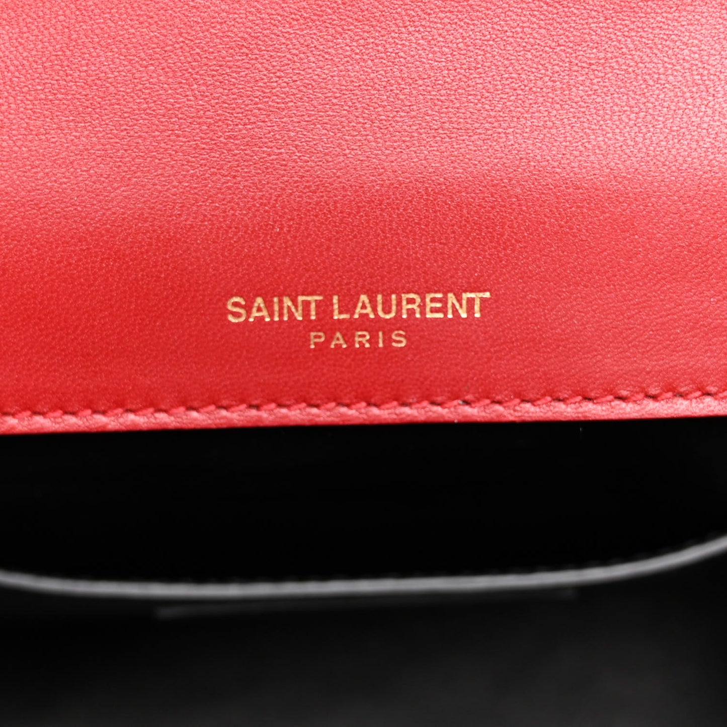 Patent Matelasse Monogram Small Vicky Chain Bag Red