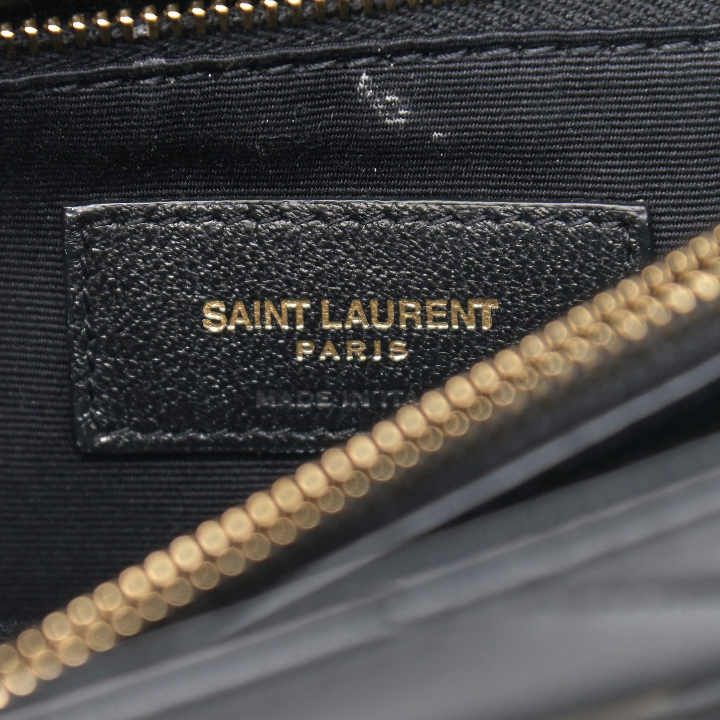 Calfskin Y Quilted Monogram Medium Loulou Chain Satchel Black