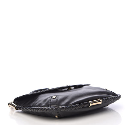 Gucci Calfskin Medium Britt Tassel Shoulder Bag Black 4 of 15