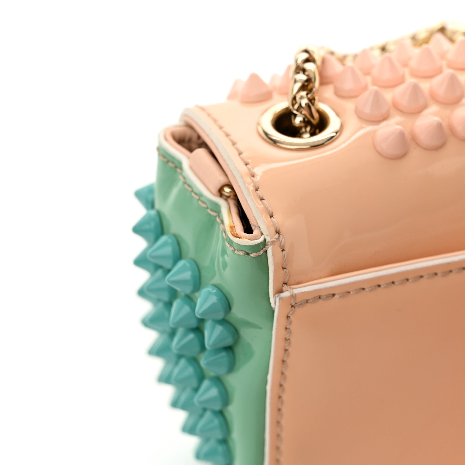 Christian Louboutin Patent Spiked Sweety Charity Crossbody Bag Multicolor 12 of 13
