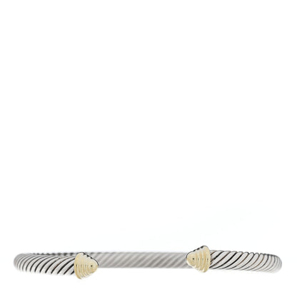 David Yurman Sterling Silver 14K Yellow Gold 5mm Cable Classics Bracelet 1 of 3
