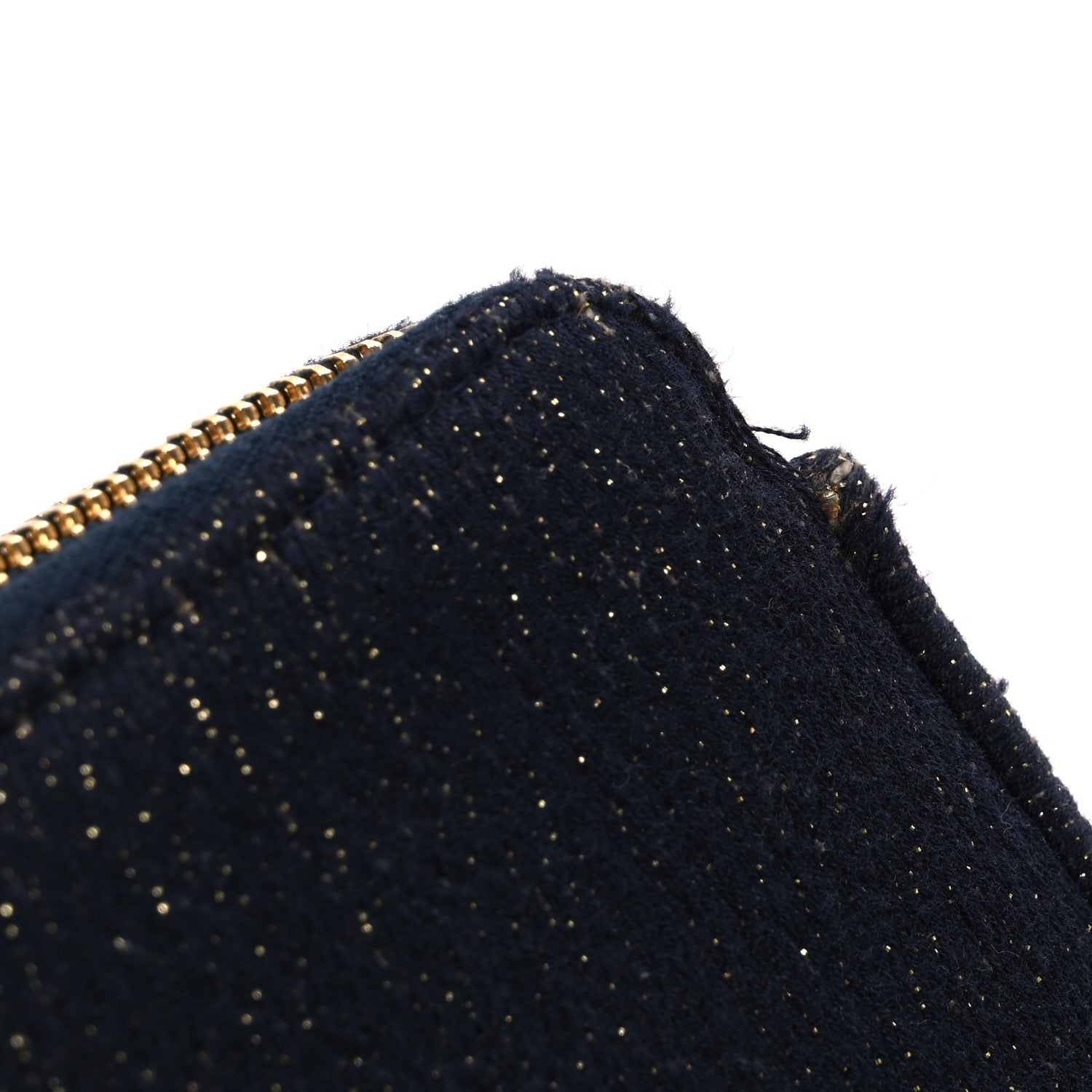 Chanel Canvas Small Deauville Clutch With Chain Navy 12 of 12