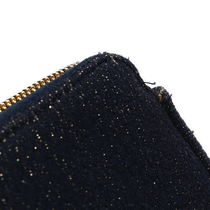 Chanel Canvas Small Deauville Clutch With Chain Navy 12 of 12