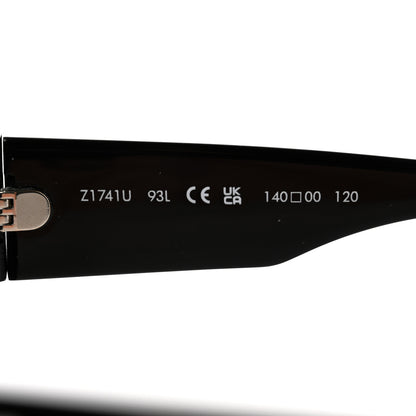Louis Vuitton Acetate Crystal Cyclone Sport Mask Sunglasses Z1741U Black 6 of 7