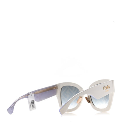 Fendi Acetate FF Sunglasses FF 0434/G/S White Gold 4 of 9