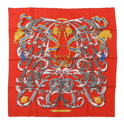 Hermes Silk Le Mors A La Conétable Scarf 90 1 of 5