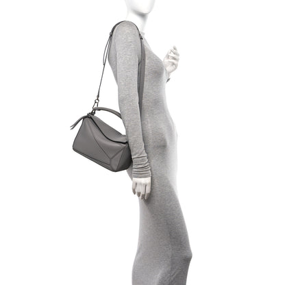 Loewe Calfskin Small Puzzle Bag Pearl Grey 2 of 10