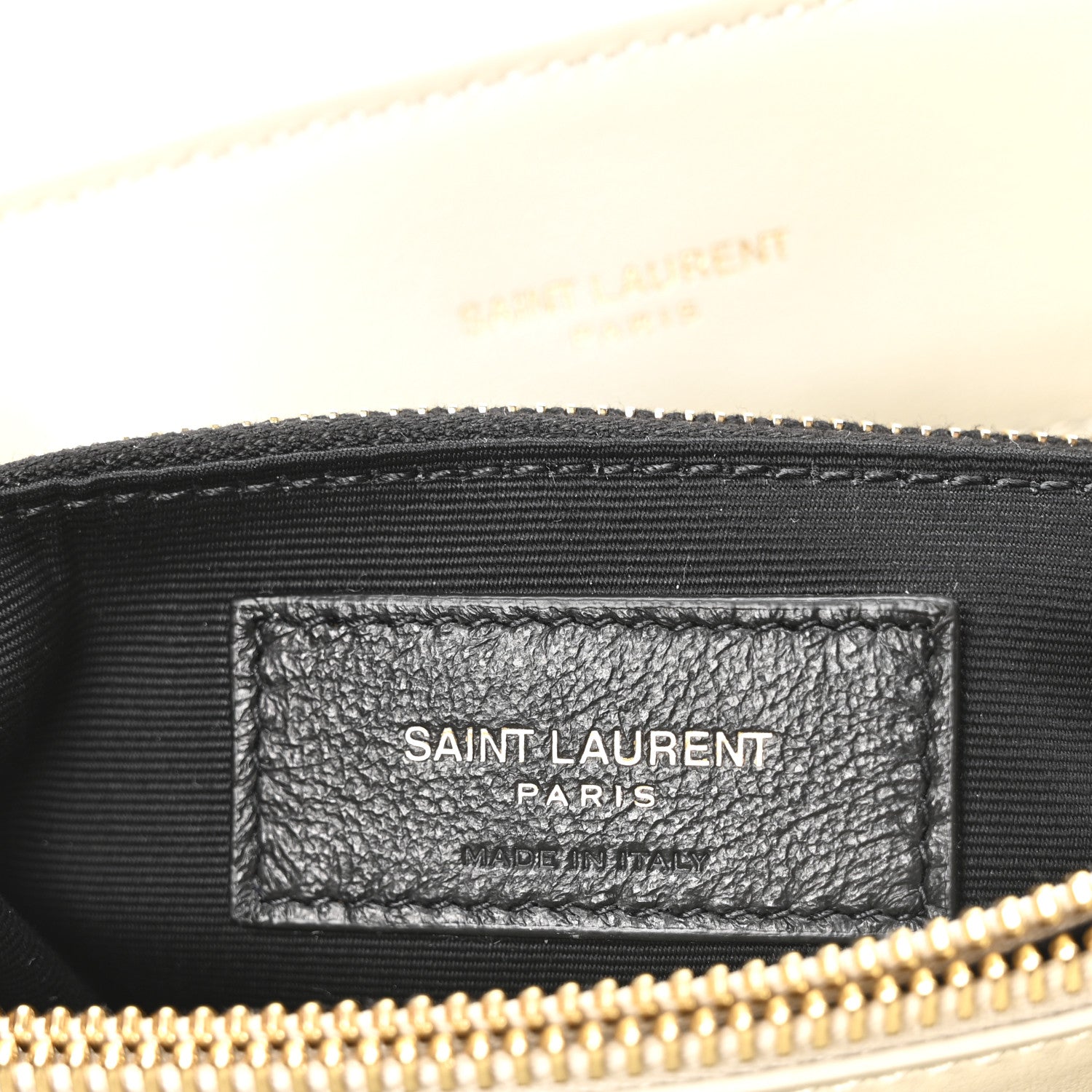 Saint Laurent Calfskin Y Quilted Monogram Medium Loulou Chain Satchel Crema Soft 6 of 11