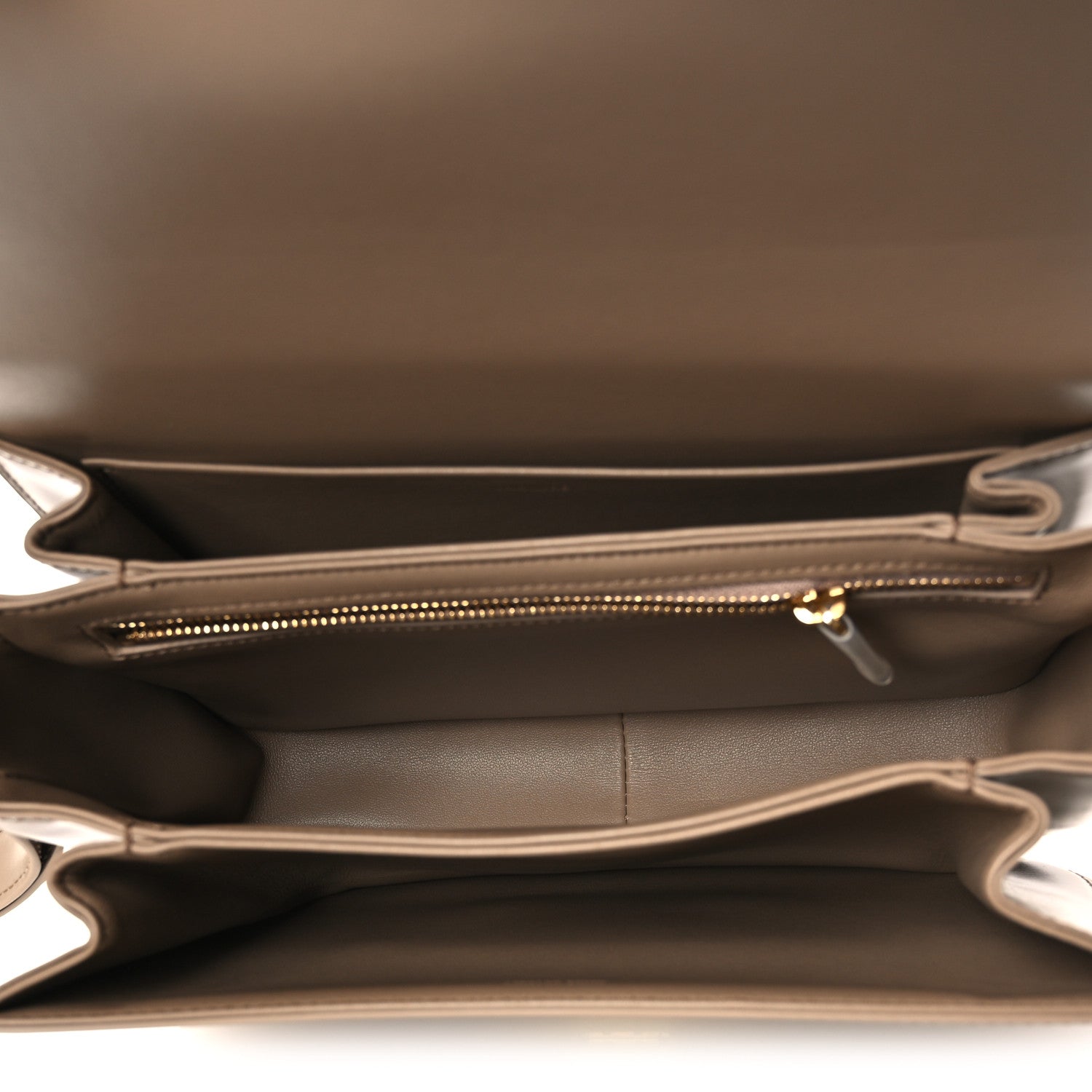Celine Shiny Calfskin Medium Triomphe Smoked Brown 5 of 14