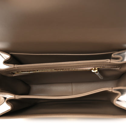 Celine Shiny Calfskin Medium Triomphe Smoked Brown 5 of 14