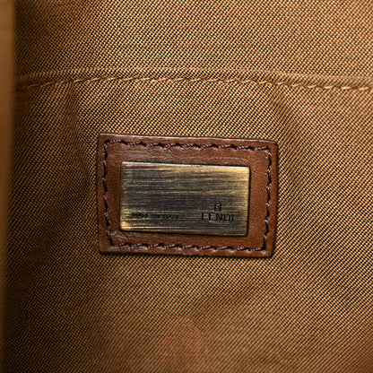 Fendi Zucca Vitello Patchwork Messenger Bag Tobacco Sabbia 6 of 17