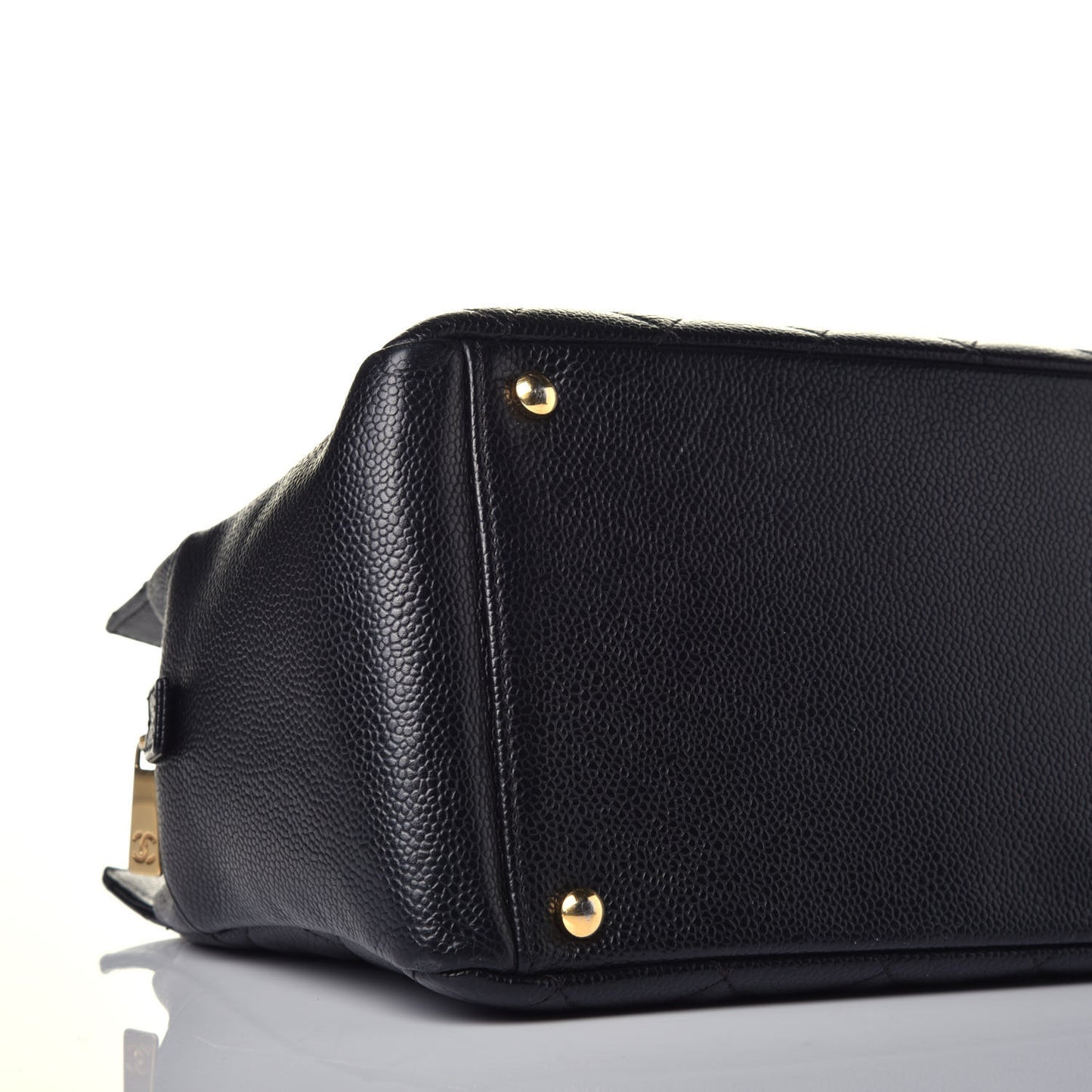 Caviar Quilted Petit Timeless Tote PTT Black