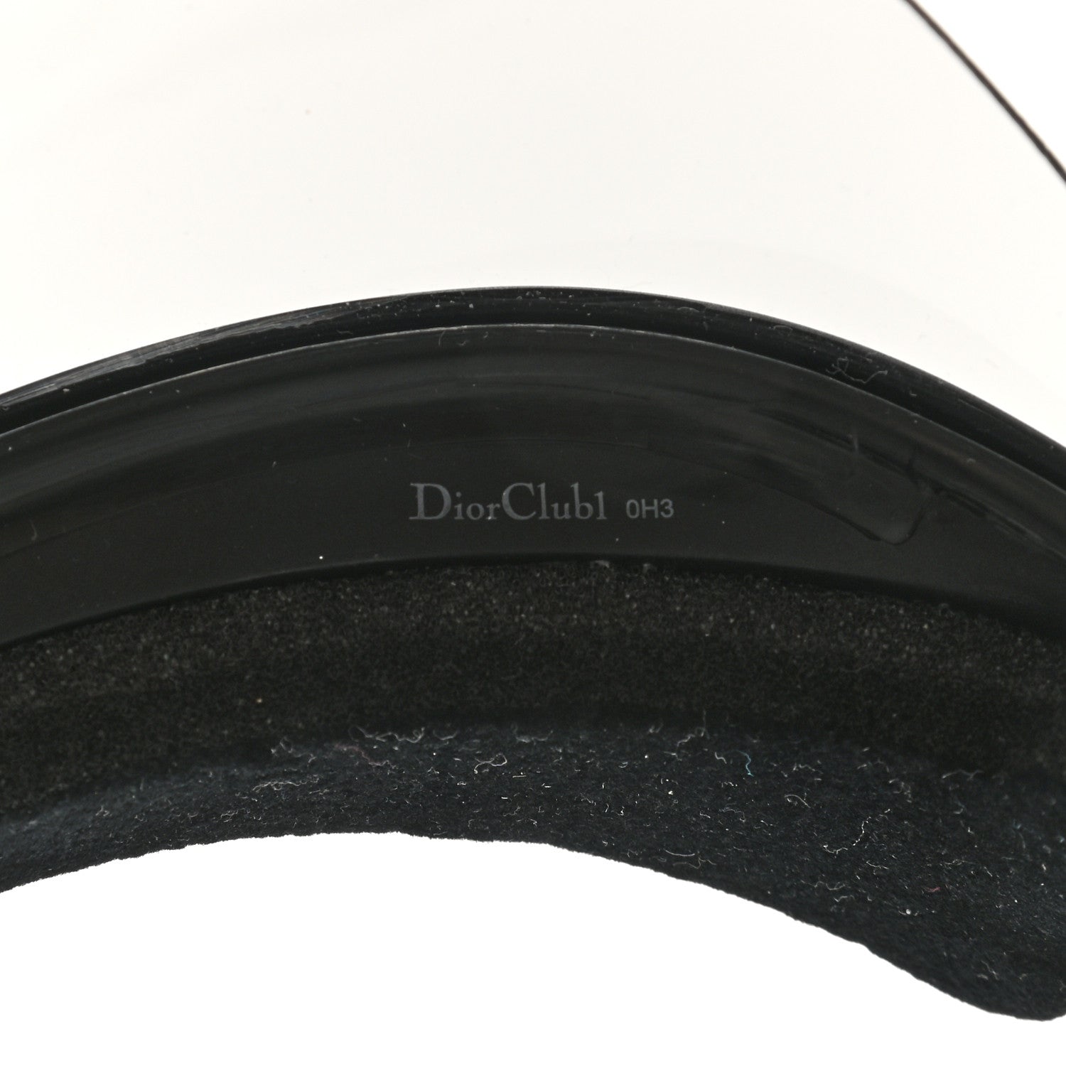 Christian Dior Mirrored DiorClub1 Sun Visor Black 9 of 9