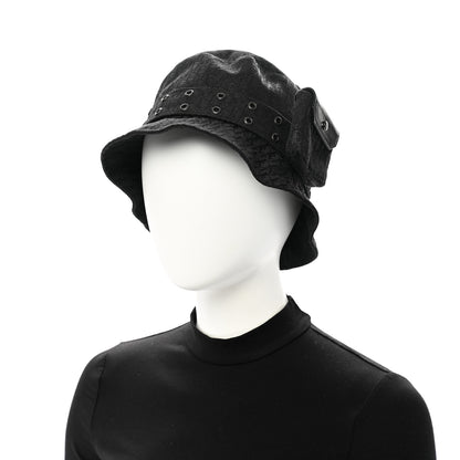 Christian Dior Polyester Cotton Monogram Trotter Bucket Hat 58 Black 2 of 10