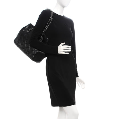 Chanel Soft Caviar Quilted Large Cells Tote Black 2 of 7