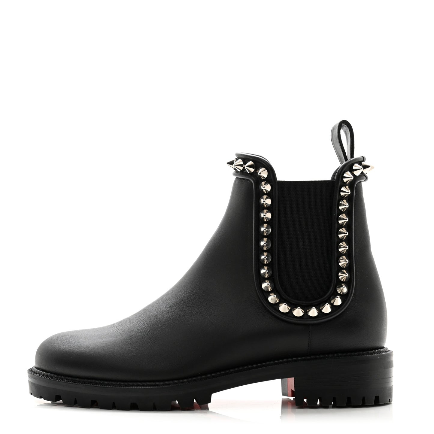 Nappa Spiked Capahutta Flat Chelsea Boots 37.5 Black
