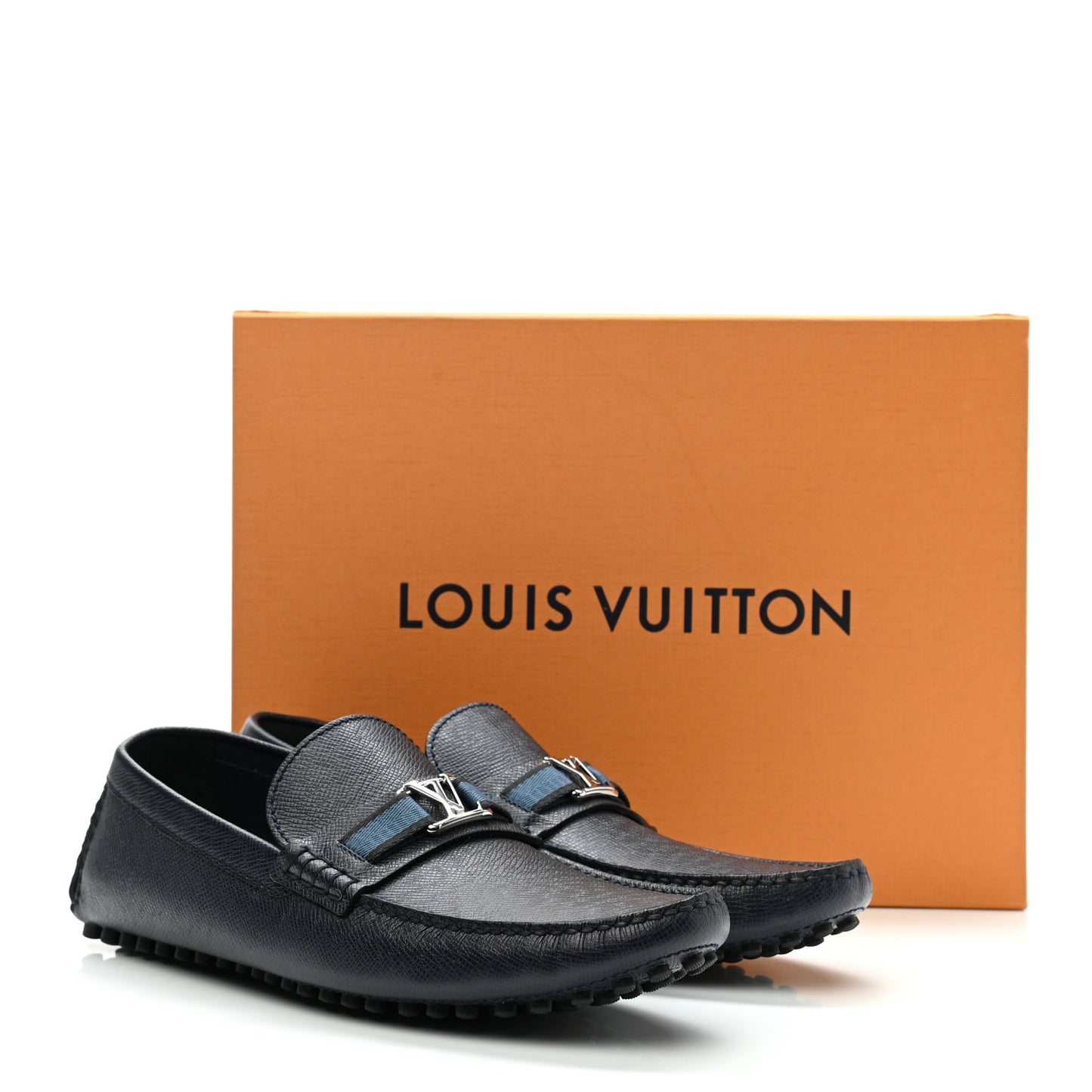 Taiga Mens Hockenheim Moccasin Loafers 9 Blue Marine