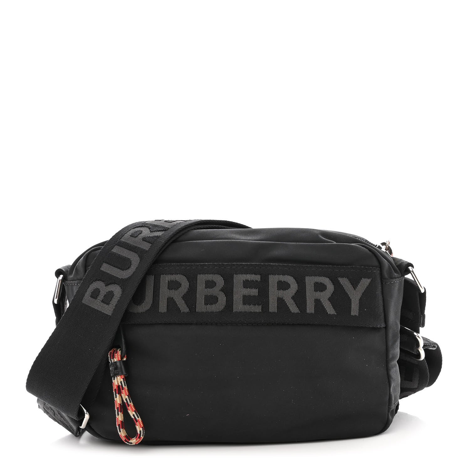 Burberry Nylon Logo Detail Crossbody Bag Black 1 of 11