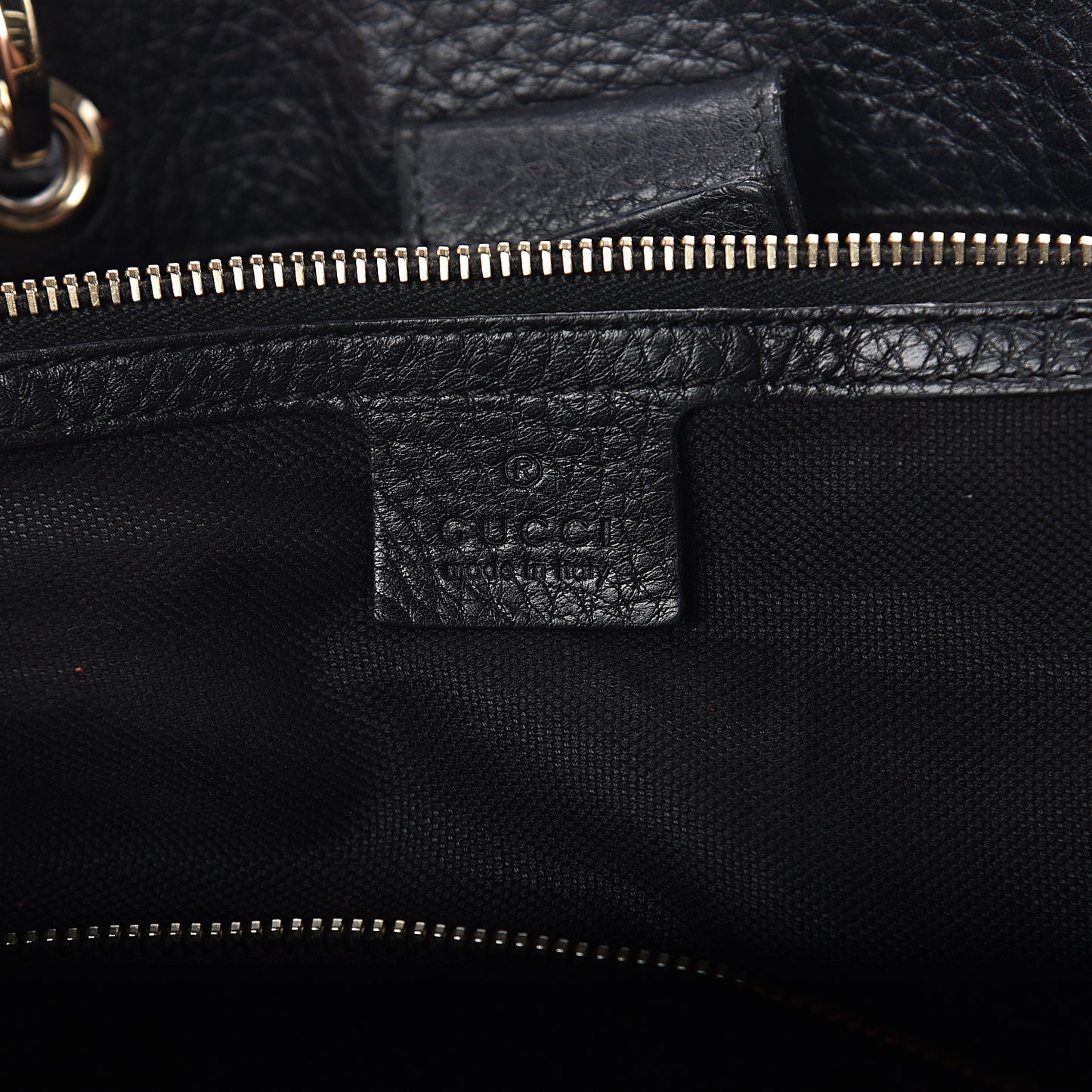 Calfskin Large Bamboo Shopper Tote Black