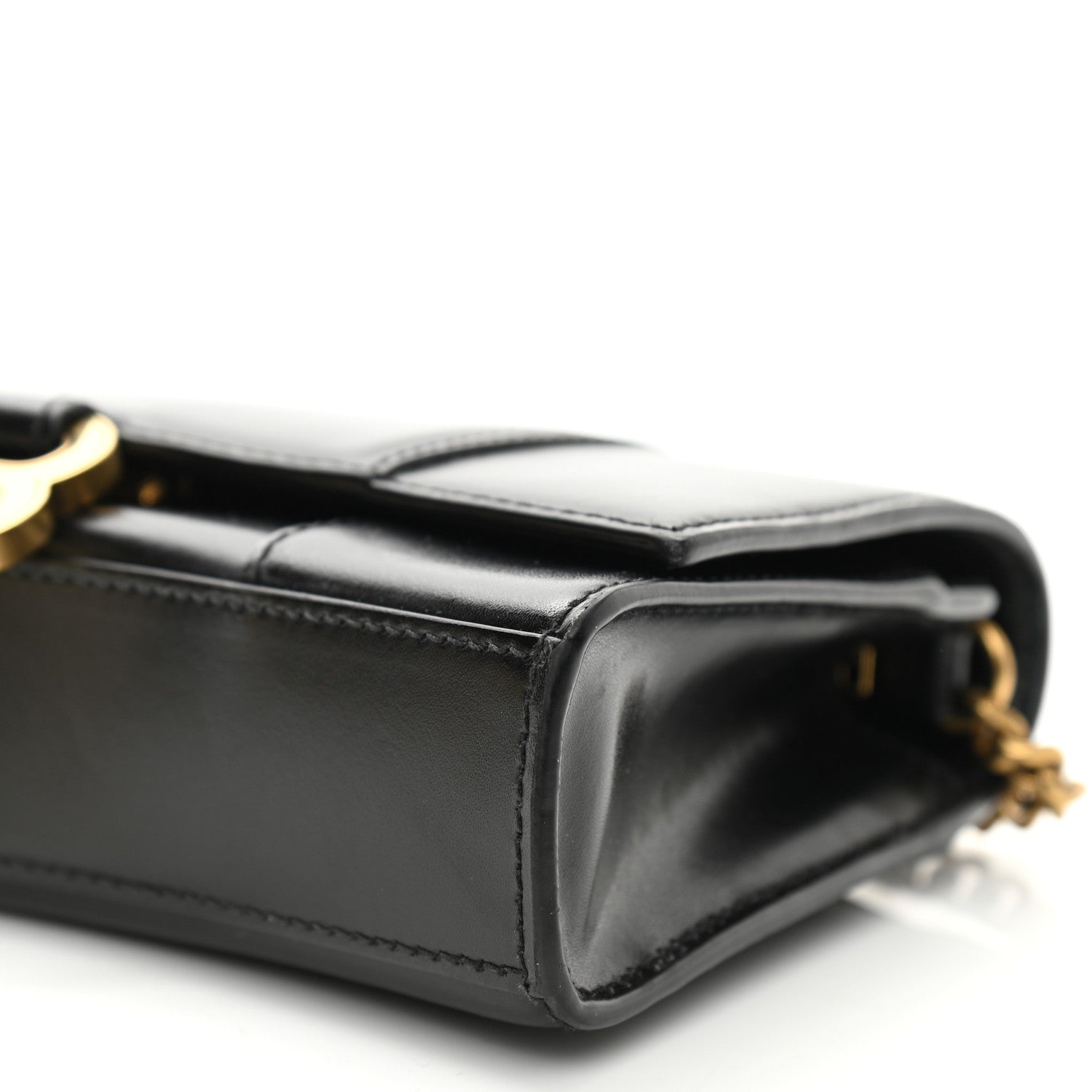 Balenciaga Shiny Box Calfskin Hourglass Chain Bag Black 9 of 9