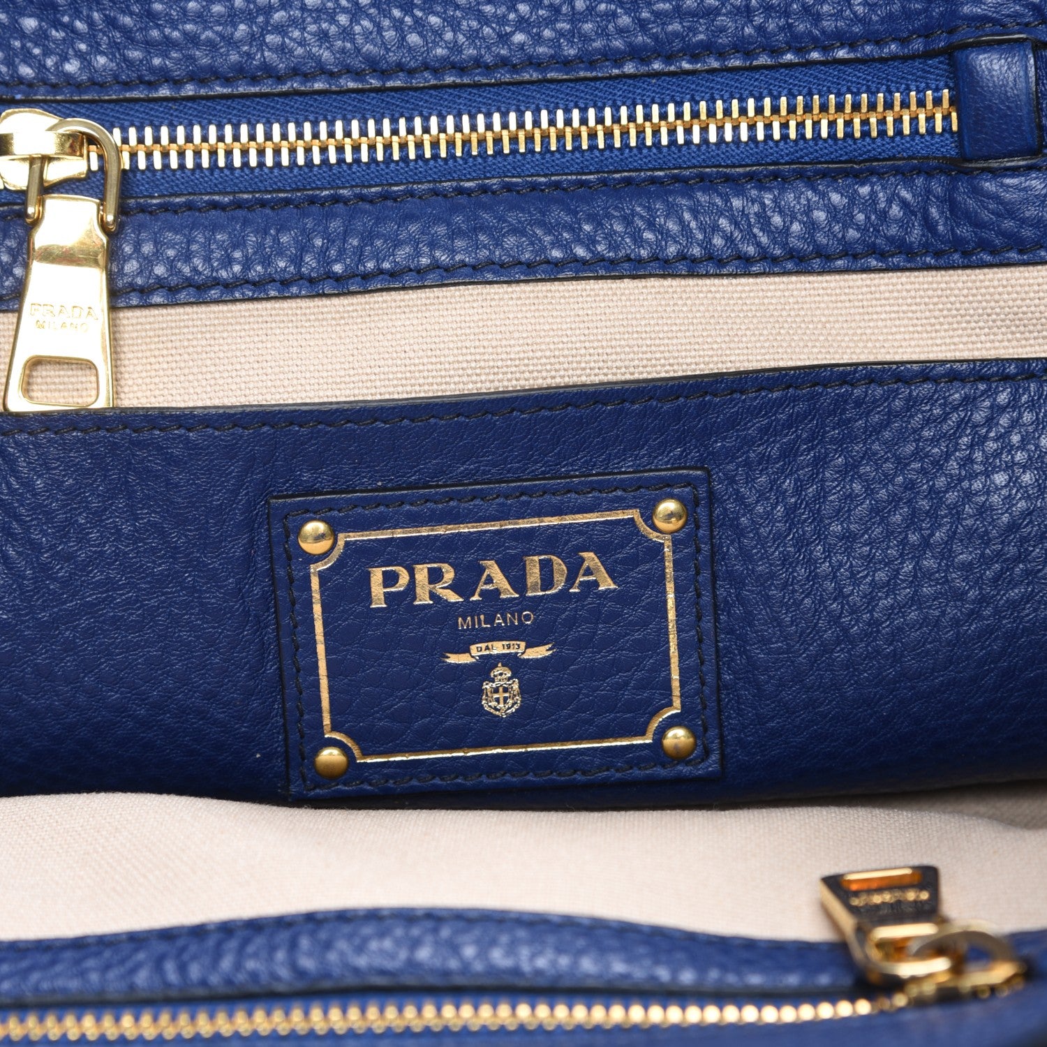 Prada Vitello Daino Tote Inchiostro 8 of 12