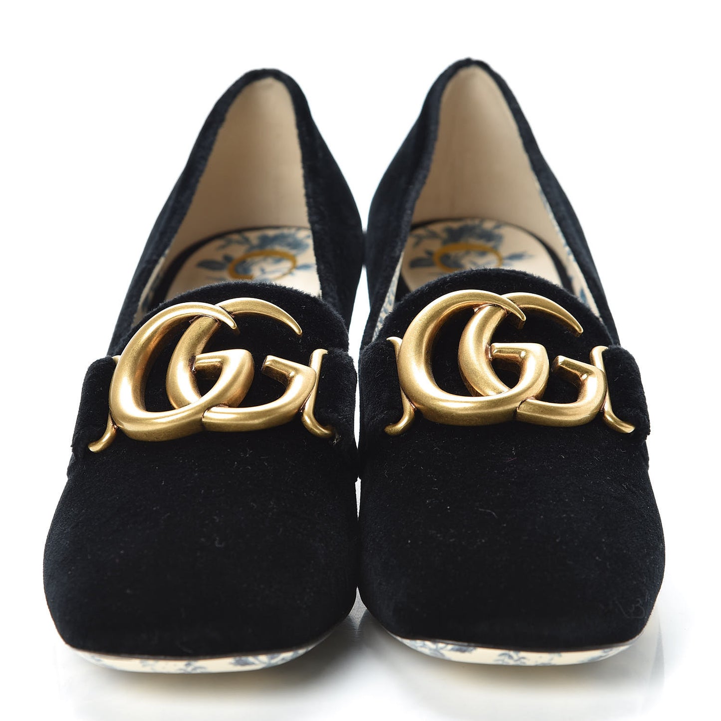 Softy Velvet GG Victoire 55mm Loafer Pumps 36.5 Black