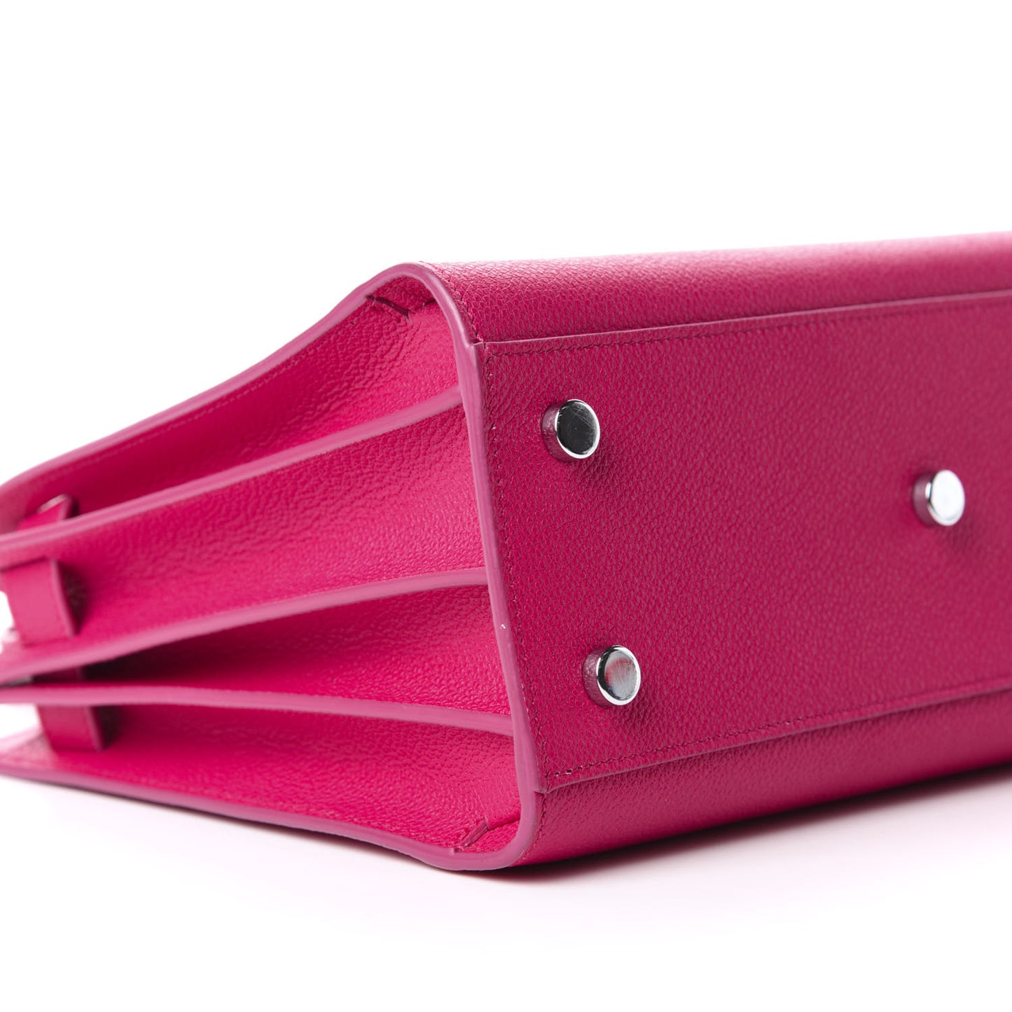 Grained Calfskin Baby Sac De Jour Fuchsia