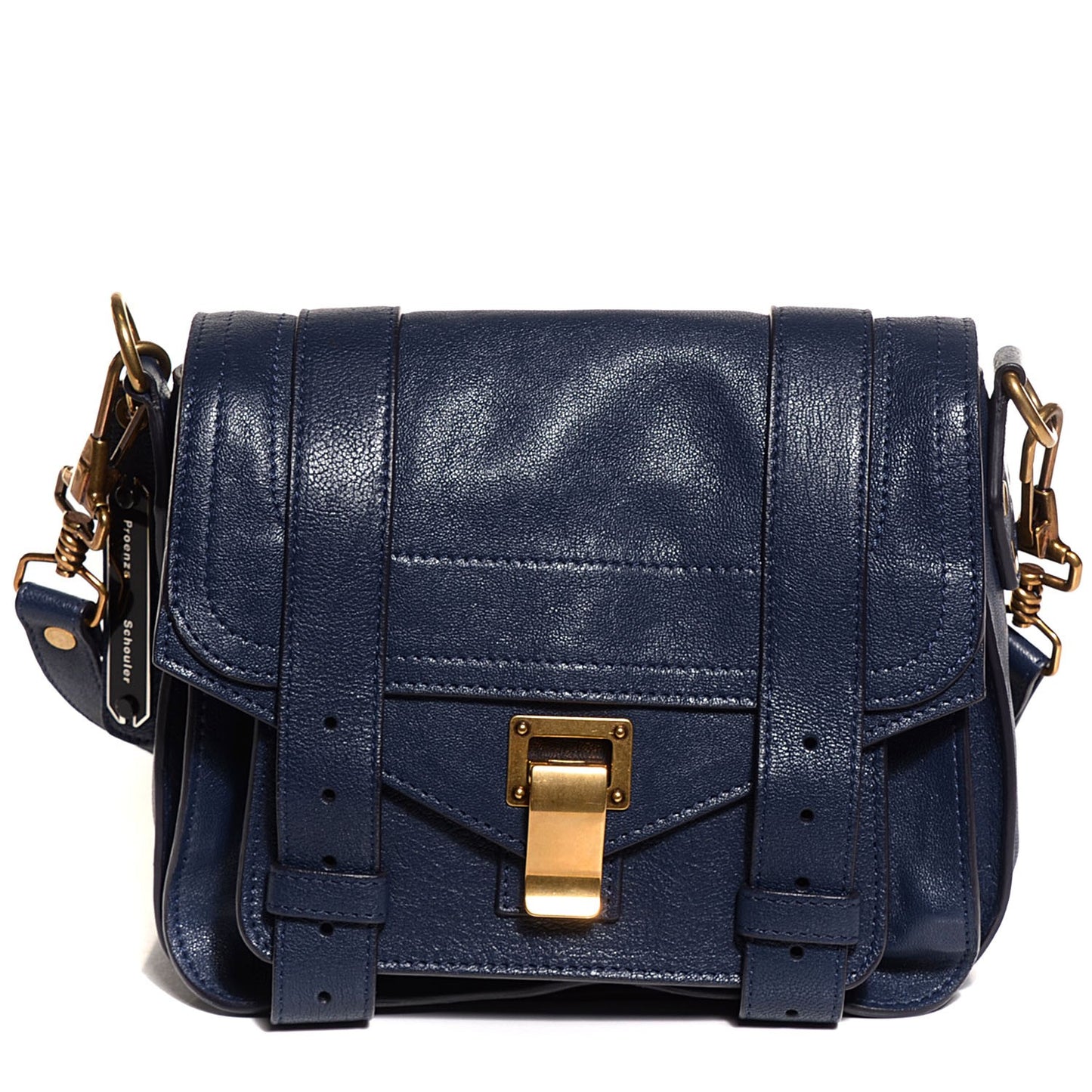 Lambskin PS1 Pouch Messenger Bag Midnight
