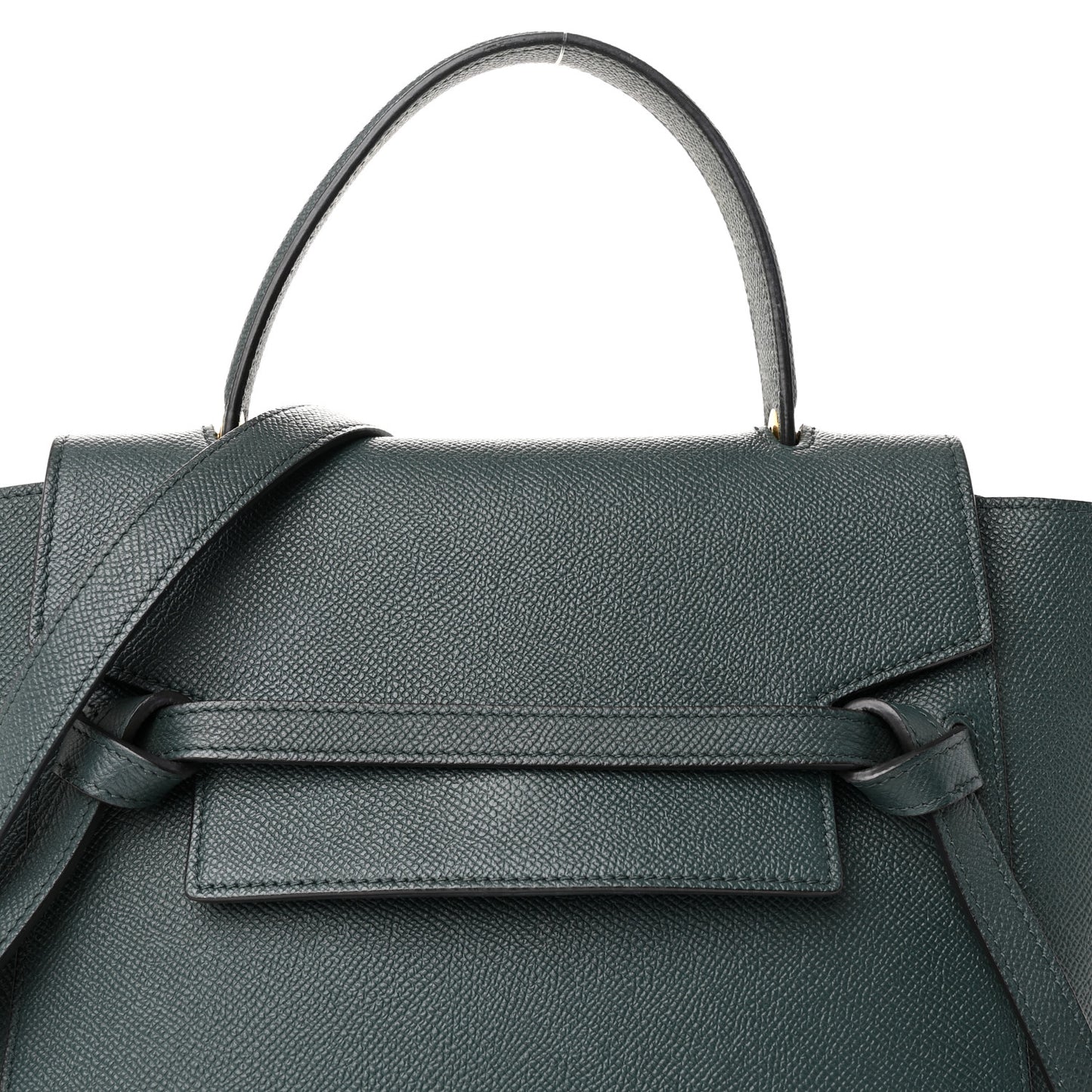 Grained Calfskin Micro Belt Bag Amazone