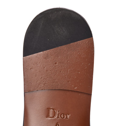 Christian Dior Canvas Embroidered Dway Flat Slide Sandals 37 Deep Amaranth 9 of 11