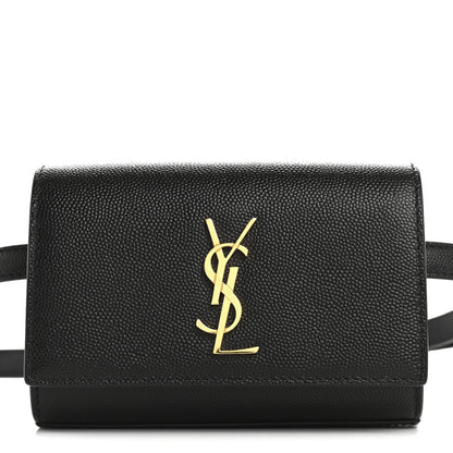 Saint Laurent Grain De Poudre Monogram Kate Belt Bag Black 8 of 12