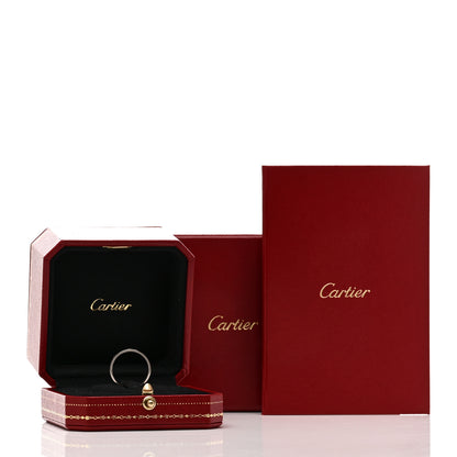 Cartier 18K White Gold 3.5mm LOVE Wedding Band Ring 54 6.75 5 of 5