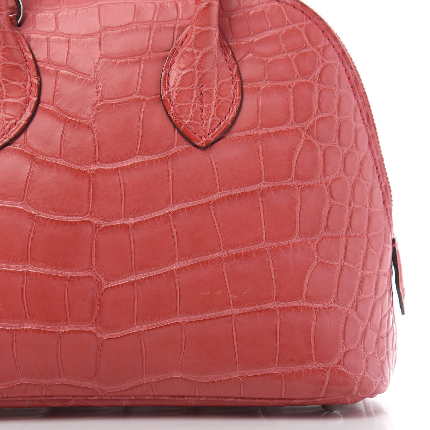 Hermes Matte Alligator Bolide Mini 1923 Bougainvillea 8 of 13